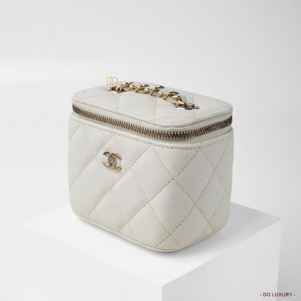 Chanel Small Vanity Bag White - Hình ảnh 5