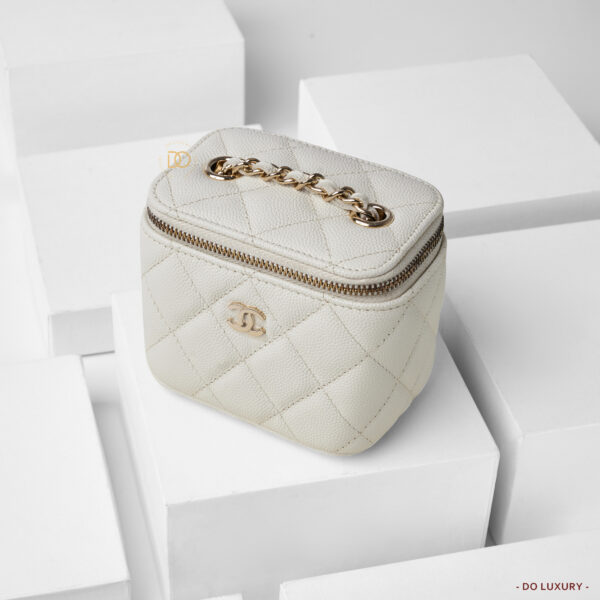 Chanel Small Vanity Bag White - Hình ảnh 4