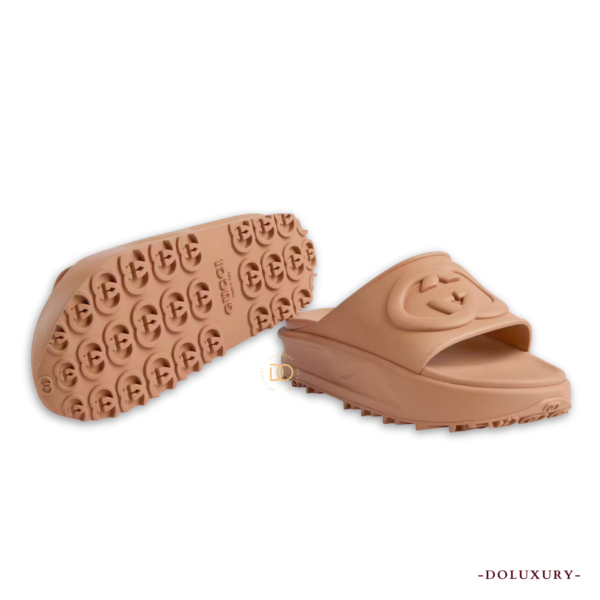 WOMEN'S INTERLOCKING G SANDAL SLIDE 35 - Hình ảnh 3