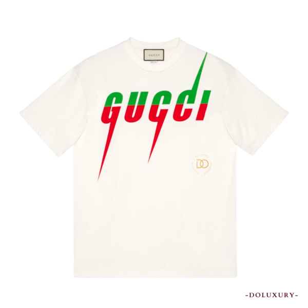 T-SHIRT WITH GUCCI BLADE PRINT