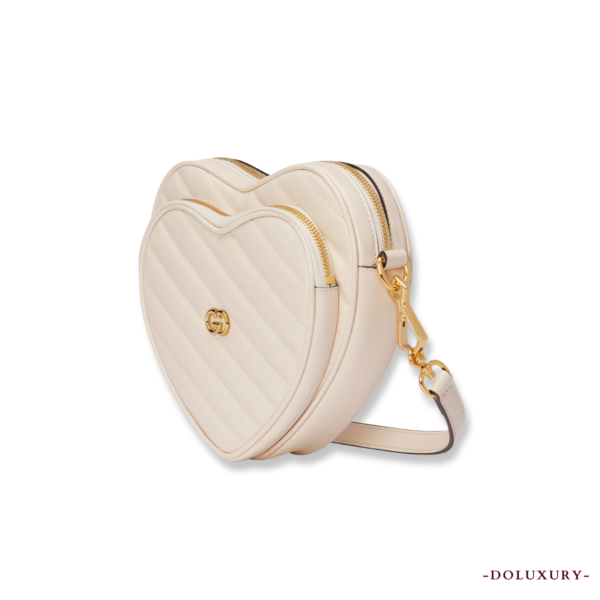 INTERLOCKING G MINI HEART SHOULDER BAG - Hình ảnh 2