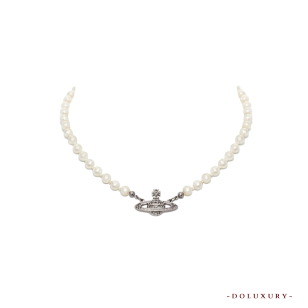 MINI BAS RELIEF PEARL CHOKER - Hình ảnh 2