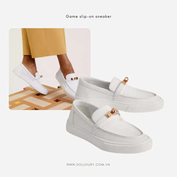 HERMES GAME SLIP-ON SNEAKER